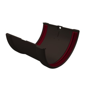 Соединитель желобов ПВХ Grand Line Коричневый (RR32)