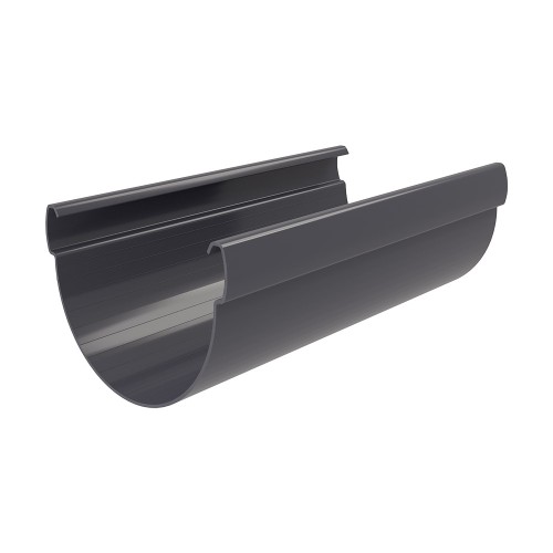 Желоб Дизайн 135 ПВХ Grand Line 3м Графит (RAL 7024)
